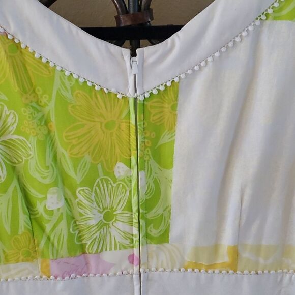 LILLY PULITZER Patchwork Sheath Dress - Size 8 - Picture 6 of 7